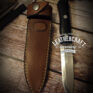 handgefertigte Messerscheide für selbstgeschmiedetes Messer