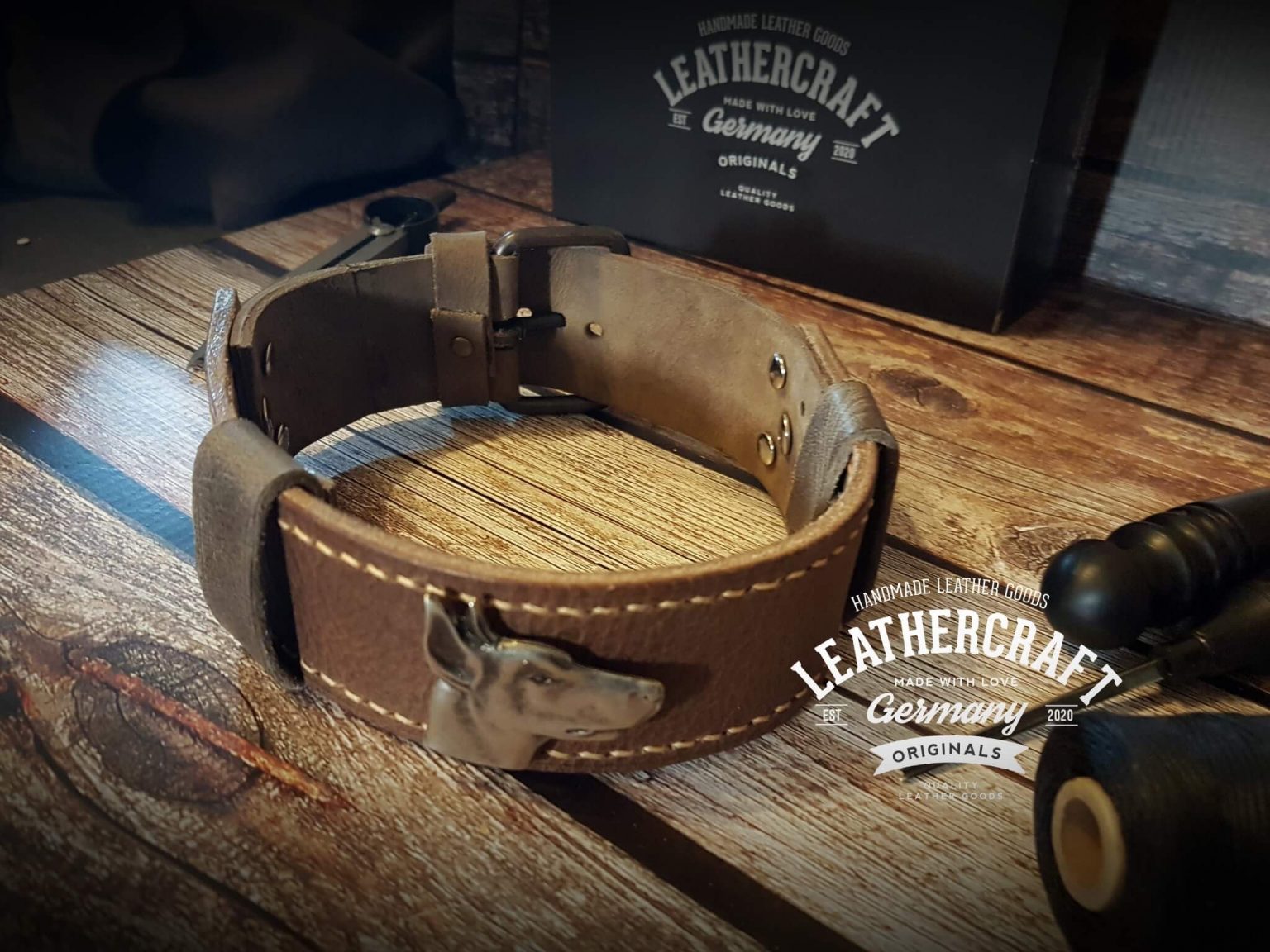 Hundehalsband Leder | LeatherCraft Germany