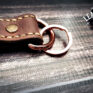 Schlüsselanhänger Leder mit rosegold